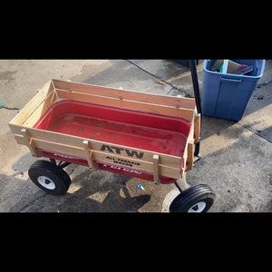 A Radio flyer all terrain wagon.